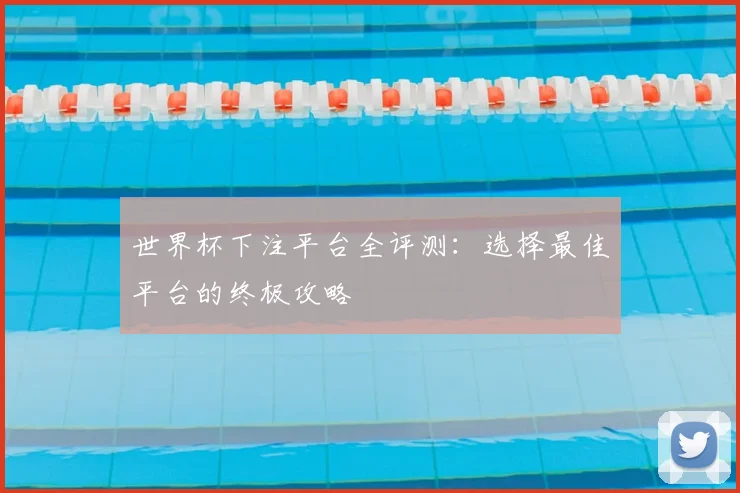 世界杯下注平台全评测：选择最佳平台的终极攻略